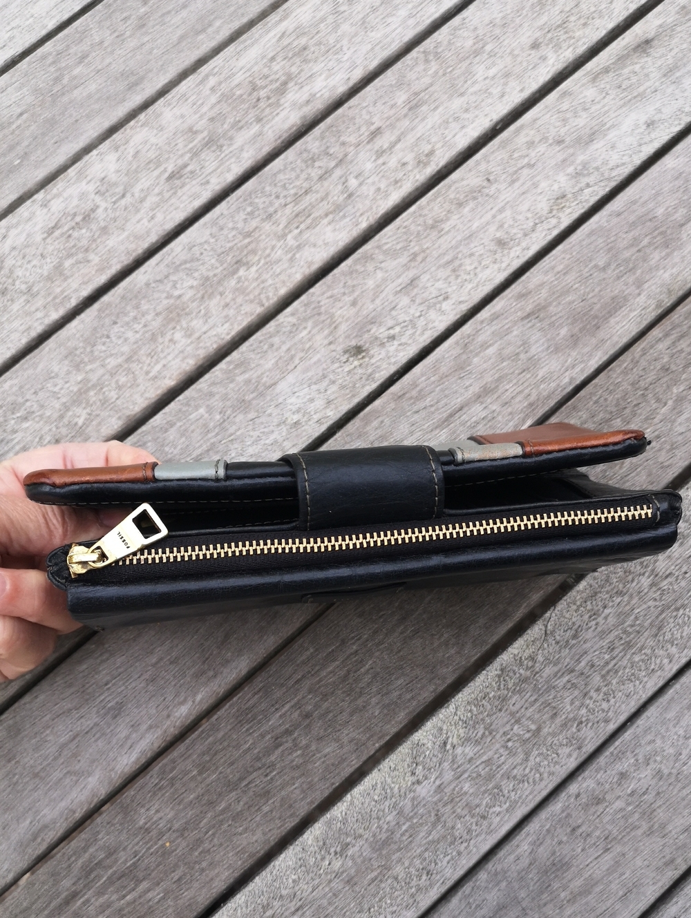 Vintage Fossil leather wallet - Picture 9 of 13